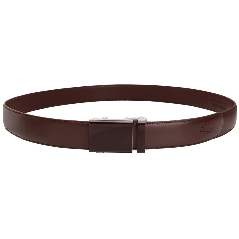 Falari Men's Genuine Leather Ratchet Dress Belt Automatic Sliding Buckle 8168-DBN-M36 - Image 2
